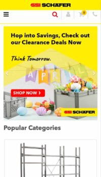 schaefer shelving on a phone