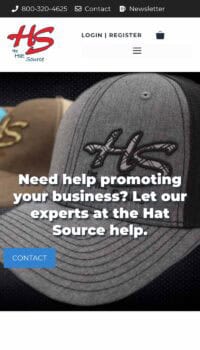 the hat source on a phone